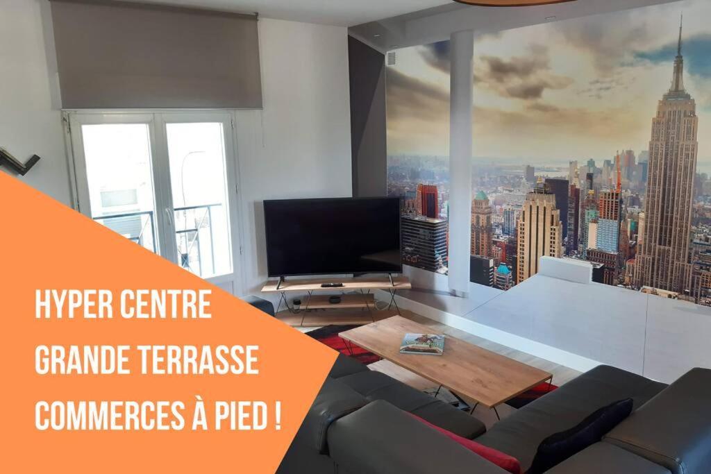 Superbe appartement Le New-York View en centre ville - Parking gratuit La Roche-Chalais Buitenkant foto